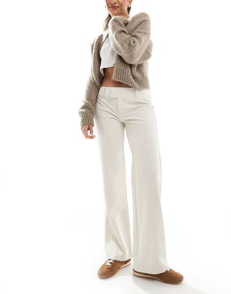 Cotton:On Lola low rise suiting pant in grey - view 1