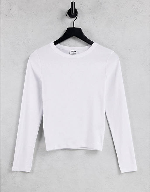 Cotton:On long sleeved top in white