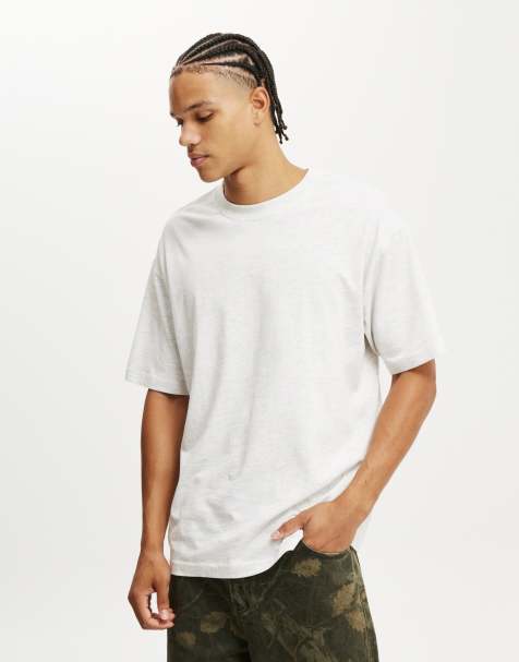 Cotton:On Loose fit t-shirt in white marle - view 1