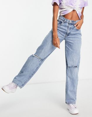 Cotton:On loose straight leg jean in blue