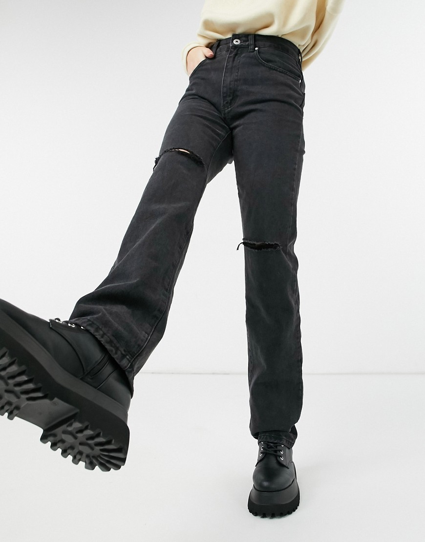 Cotton:On - Losse jeans met rechte pijpen in zwart