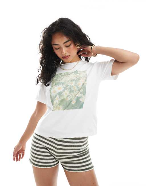 Cotton:On Lounge graphic tee in white