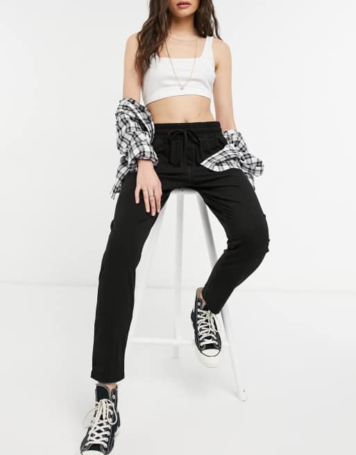 Cotton Black Lounge Pants for Women for sale