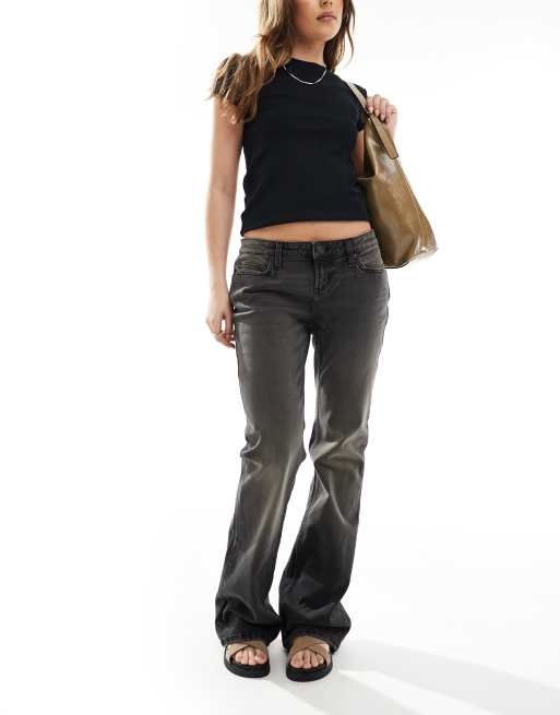 Cotton:On Low rise bootcut jean in black