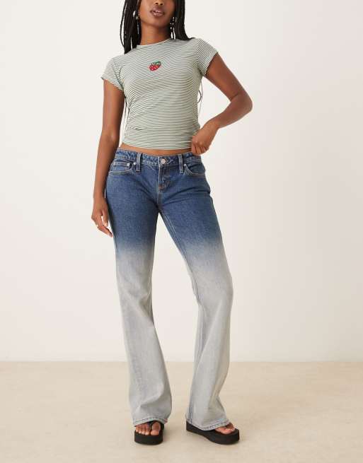 Cotton:On Low rise bootcut jean in ombre blue
