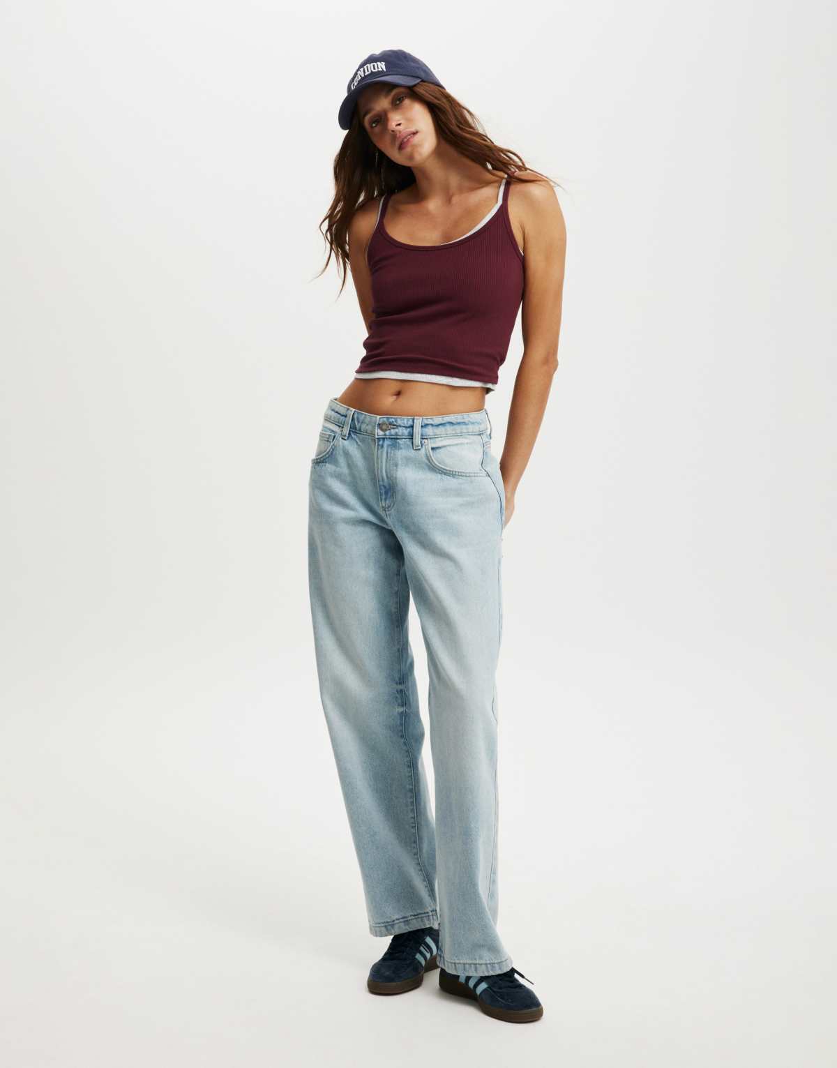 Cotton:On Low rise straight jean in blue