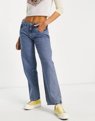 Cotton:On low rise straight leg jeans in light wash blue