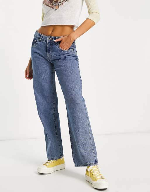 Cotton:On low rise straight leg jeans in light wash blue | ASOS