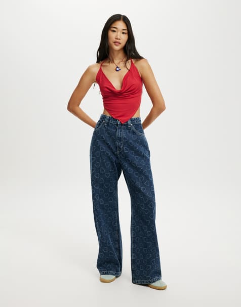 Cotton:On Low super baggy jean in atlantic blue/heart - view 1