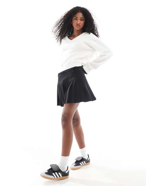Cotton:On Luis suiting pleated skirt in black - view 1