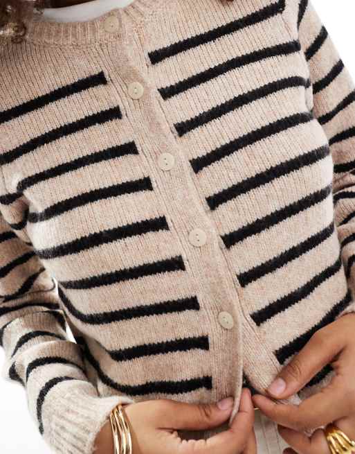 Cotton:On Lux crew button cardigan in multi | ASOS