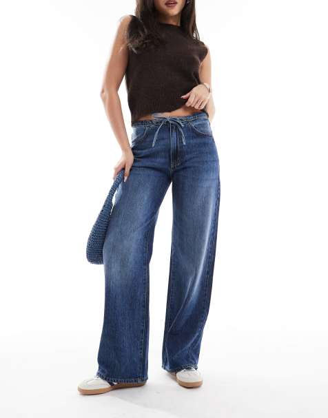 Cotton:On Lyocell wide pant in blue - view 1