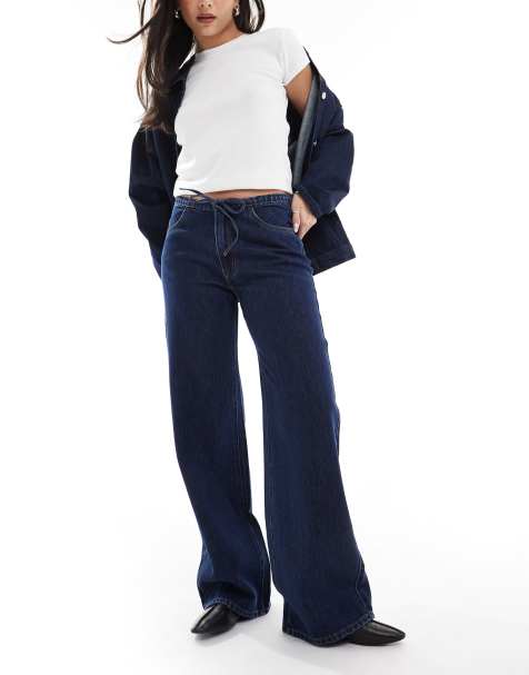 Cotton:On Lyocell wide pant in blue - view 1