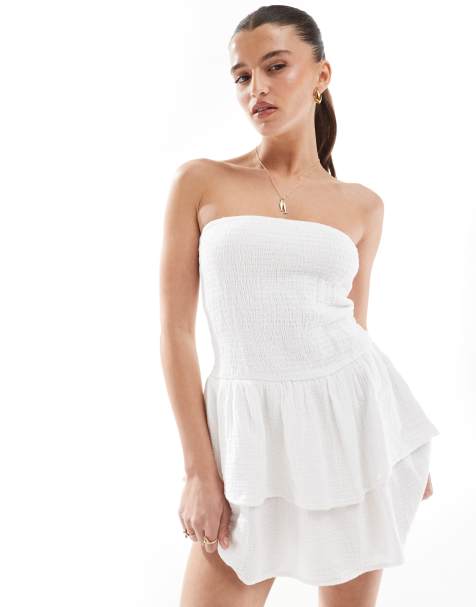 Cotton:On Marlie tube mini dress in white - view 1