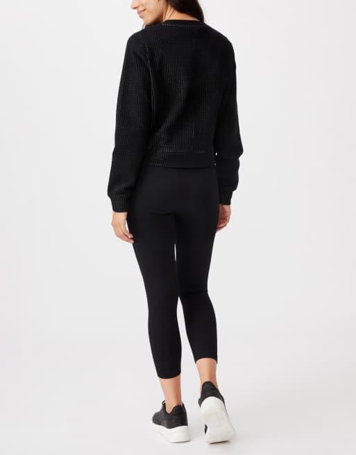 Cotton:On Maternity - Activewear - Sømløse, ribstrikkede og sorte 7/8 leggings , 2 af 4