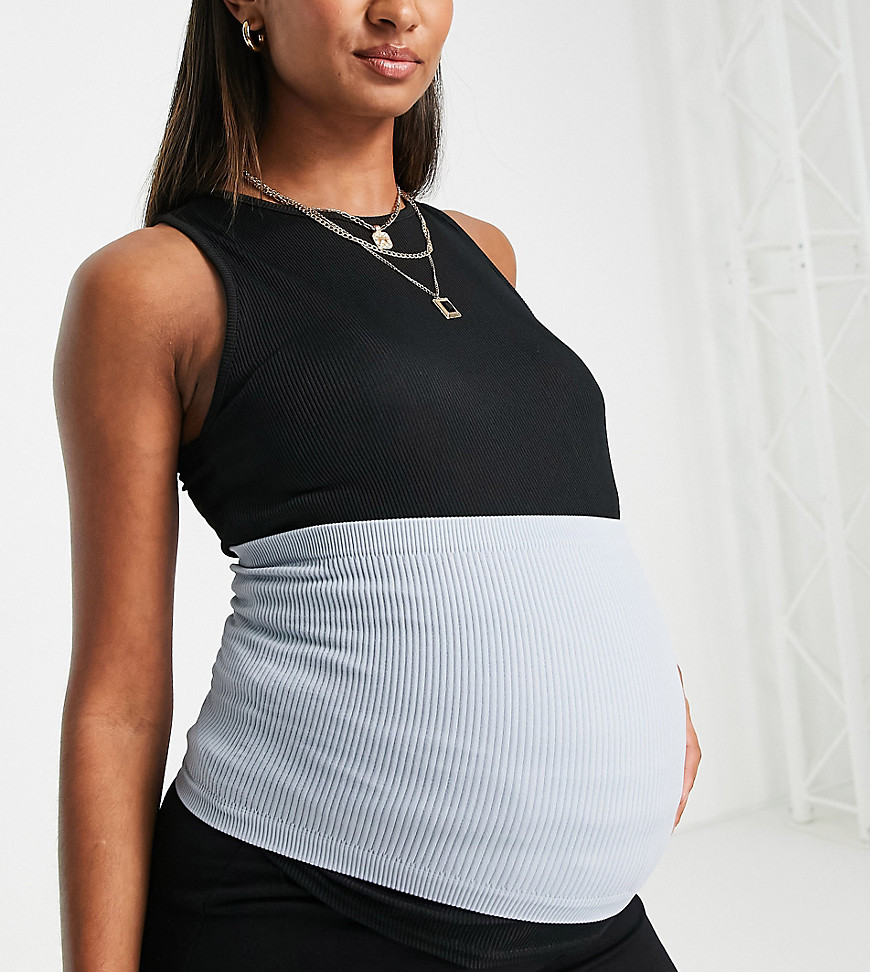 Cotton: On Maternity belly band in blue