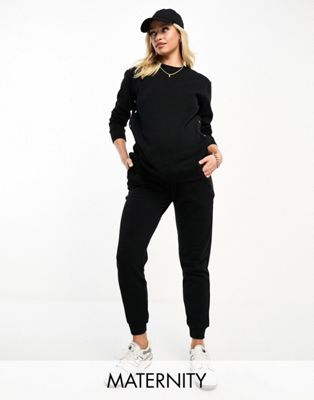 Cotton:On Maternity classic joggers in black