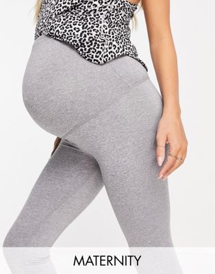 Cotton:On Maternity crop activewear leggings in grey