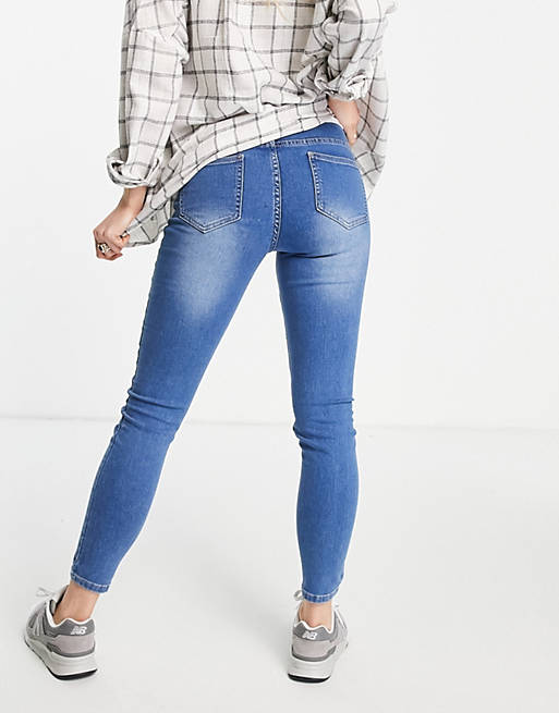 Cotton:On Maternity overbump super stretch skinny jean in blue 