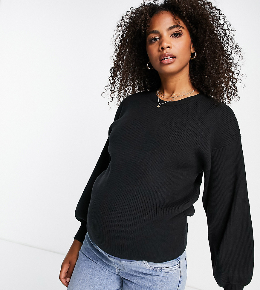 Cotton:On Maternity Cotton: On Maternity pullover in black