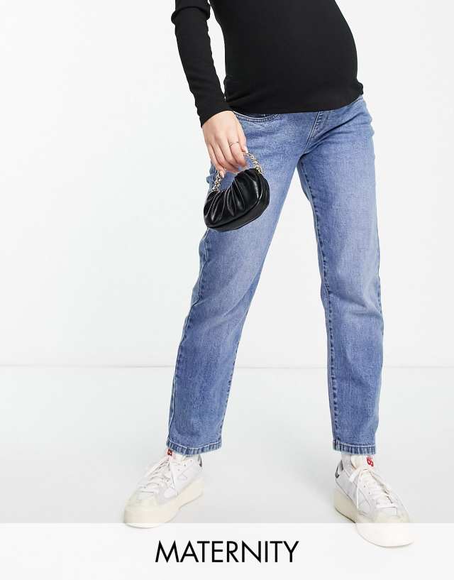 Cotton:On Maternity super stretch skinny jeans in blue