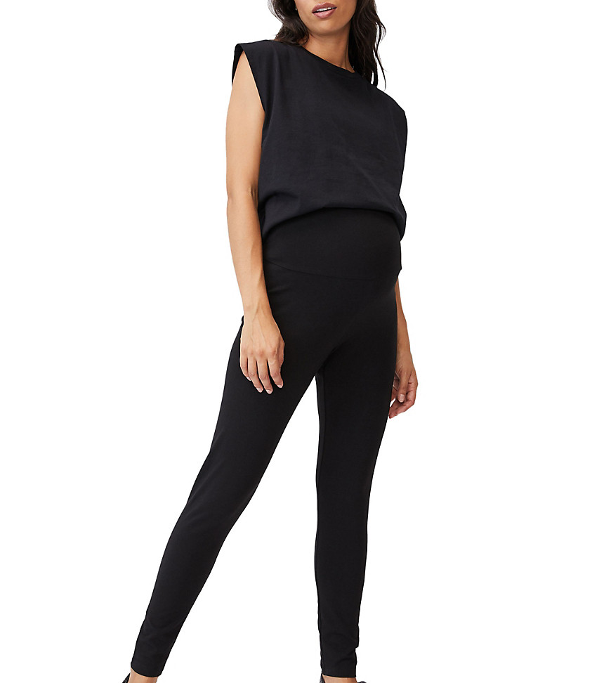 Cotton:On Maternity Cotton: On Maternity support leggings in black