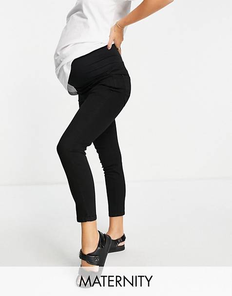 Mamalicious Maternity coated skinny jeans in ASOS Damen Kleidung Hosen & Jeans Jeans Skinny Jeans 