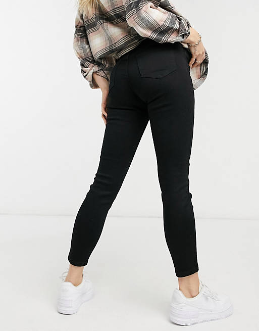 Women Cotton:On Maternity underbump super stretch skinny jean in black 