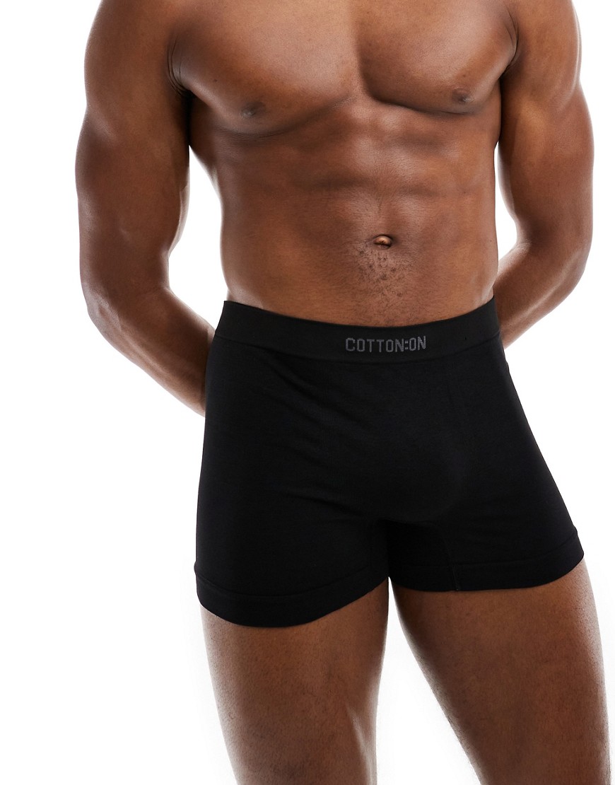Cotton:On Mens seamless trunks in black