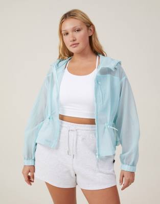 Cotton:On Mesh Anorak Jacket In Light Blue
