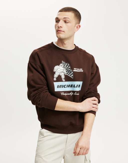Cotton:On Michelin box fit crew in brown