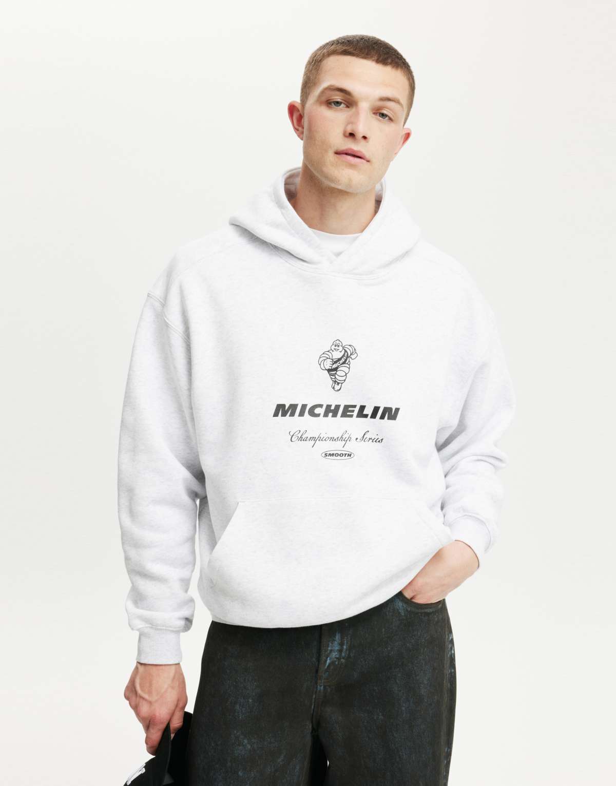 Cotton:On Michelin box fit hoodie in athletic marle/michelin