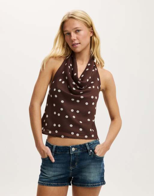 Cotton:On Micro low denim short in blue