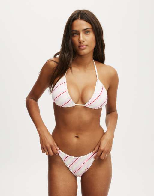 Cotton:On Micro tanga brazilian bikini bottom in pink