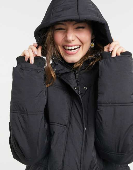 Cotton on long puffer sales jacket