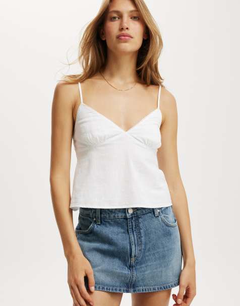 Cotton:On Mini denim skort in blue - view 1