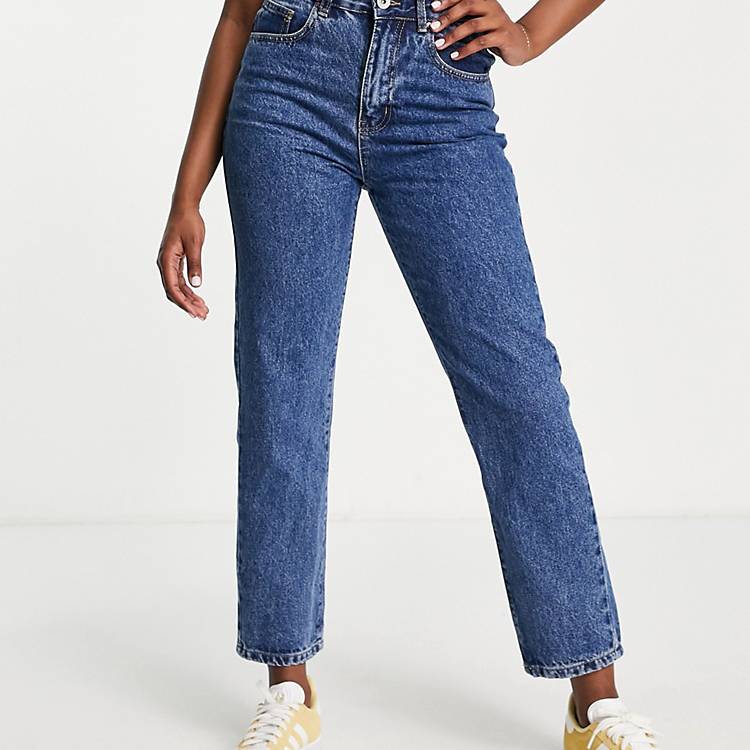 Cotton:On mom jeans in dark wash blue