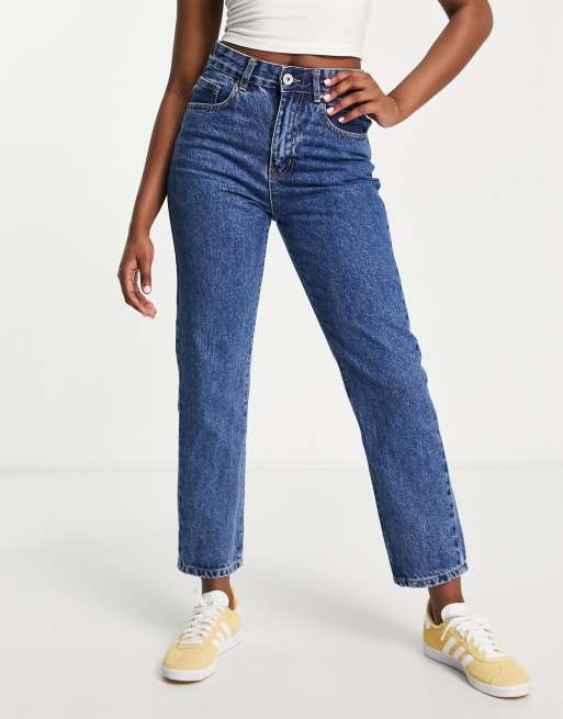 Cotton:On mom jeans in dark wash blue