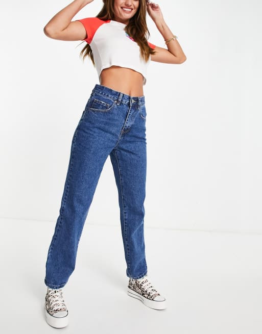 Cotton:On mom jeans in mid wash blue | ASOS