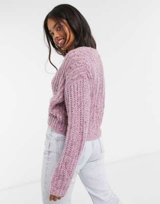asos purple cardigan