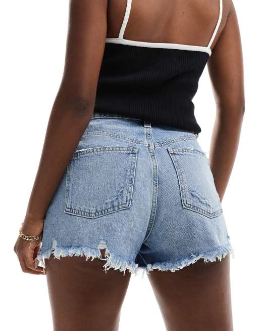 Short cut off jean shorts deals