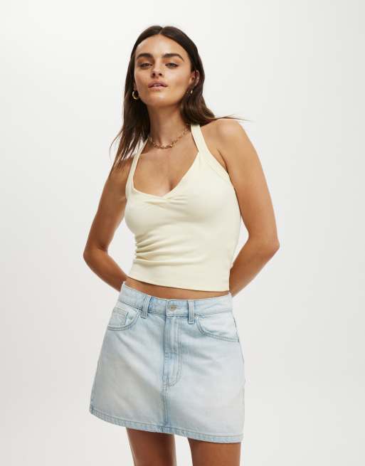 Cotton:On Original denim mini skirt in blue
