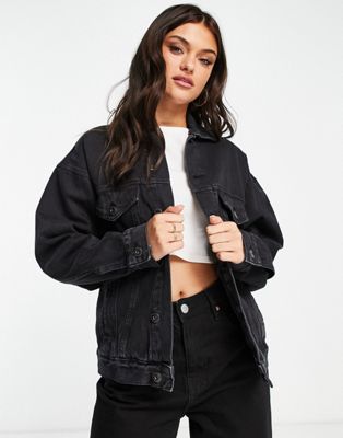 Cotton:On oversized denim jacket in black