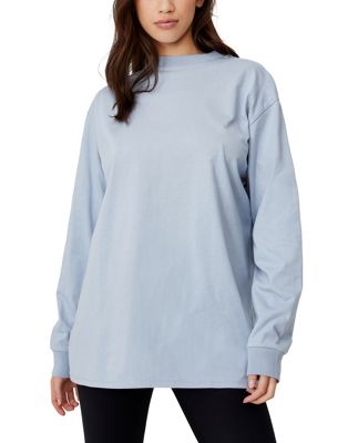 Cotton:On oversized long sleeve tee in vintage blue