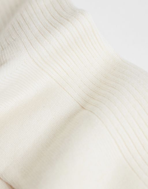 CottonOn - pack de 4 calcetines de caña media en tono neutro, 3 de 3
