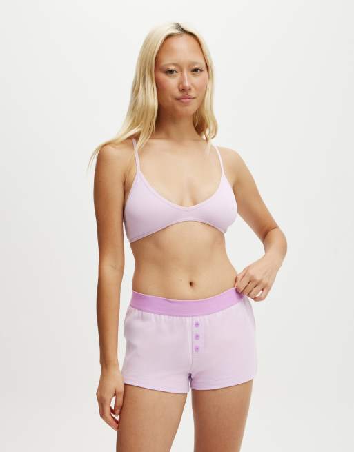 Cotton:On Peached jersey boyshort in purple