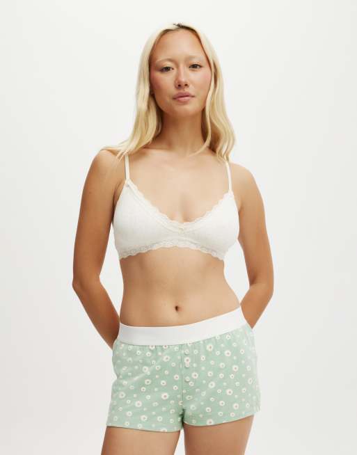 Cotton:On Peached jersey boyshort in spring daisy