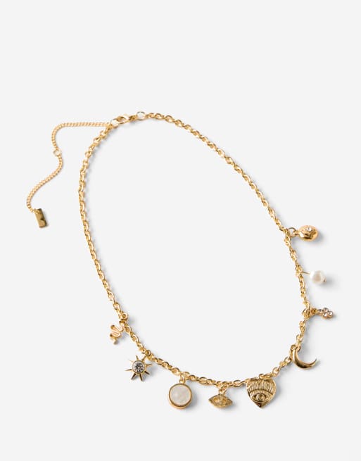 Cotton:On Pendant necklace in gold
