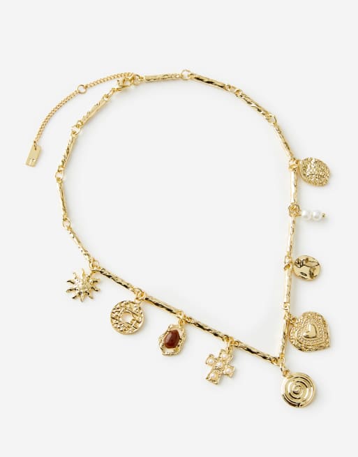 Cotton:On Pendant necklace in gold