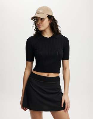 Shop Cotton:On Pleated ace skirt in black Online – Trendy & Affordable Fashion